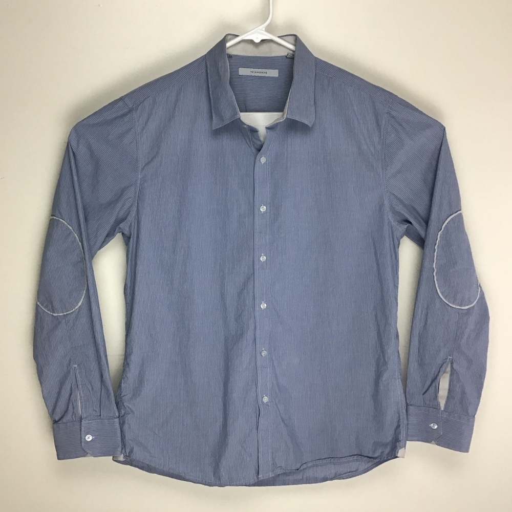 7 Diamonds mens long sleeve button up shirt XL